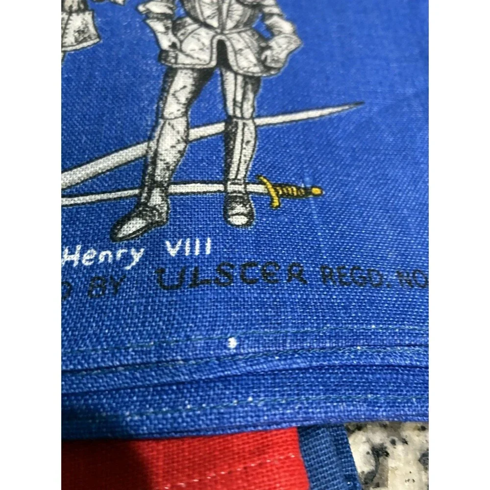 VINTAGE IRISH LINEN TEA TOWEL BY ULSCER “The Tower Of London” The River Thames